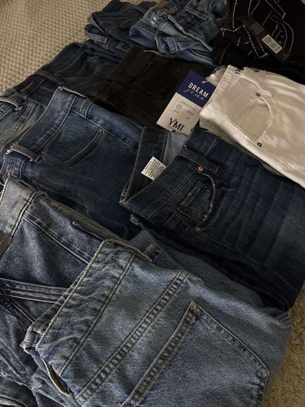Bundle of women’s jeans
